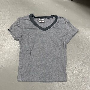 Firehouse Gray V-Neck Kids Shirt size medium